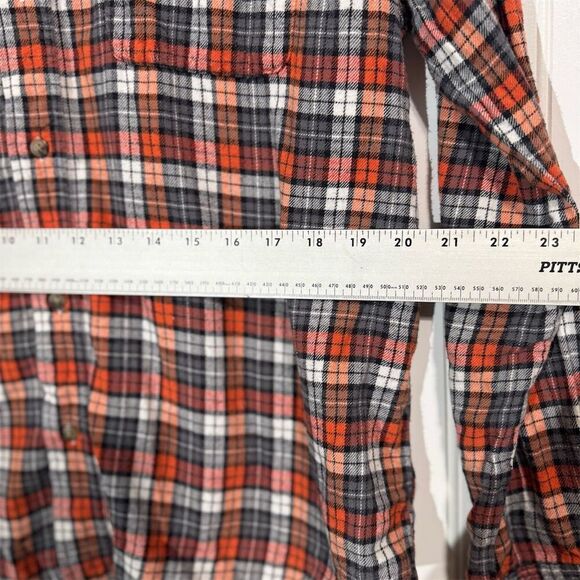 Cactus Men's Plaid Flannel Shirt Long Sleeve Button-Up Size L Multicolor - Picture 6 of 8
